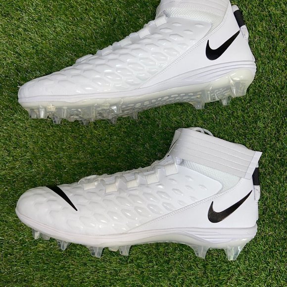 Nike Force Savage Pro 2 White Black Football Cleats AH4000-100 Men Size 16 NEW